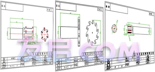 合金式T型銑刀CAD圖紙